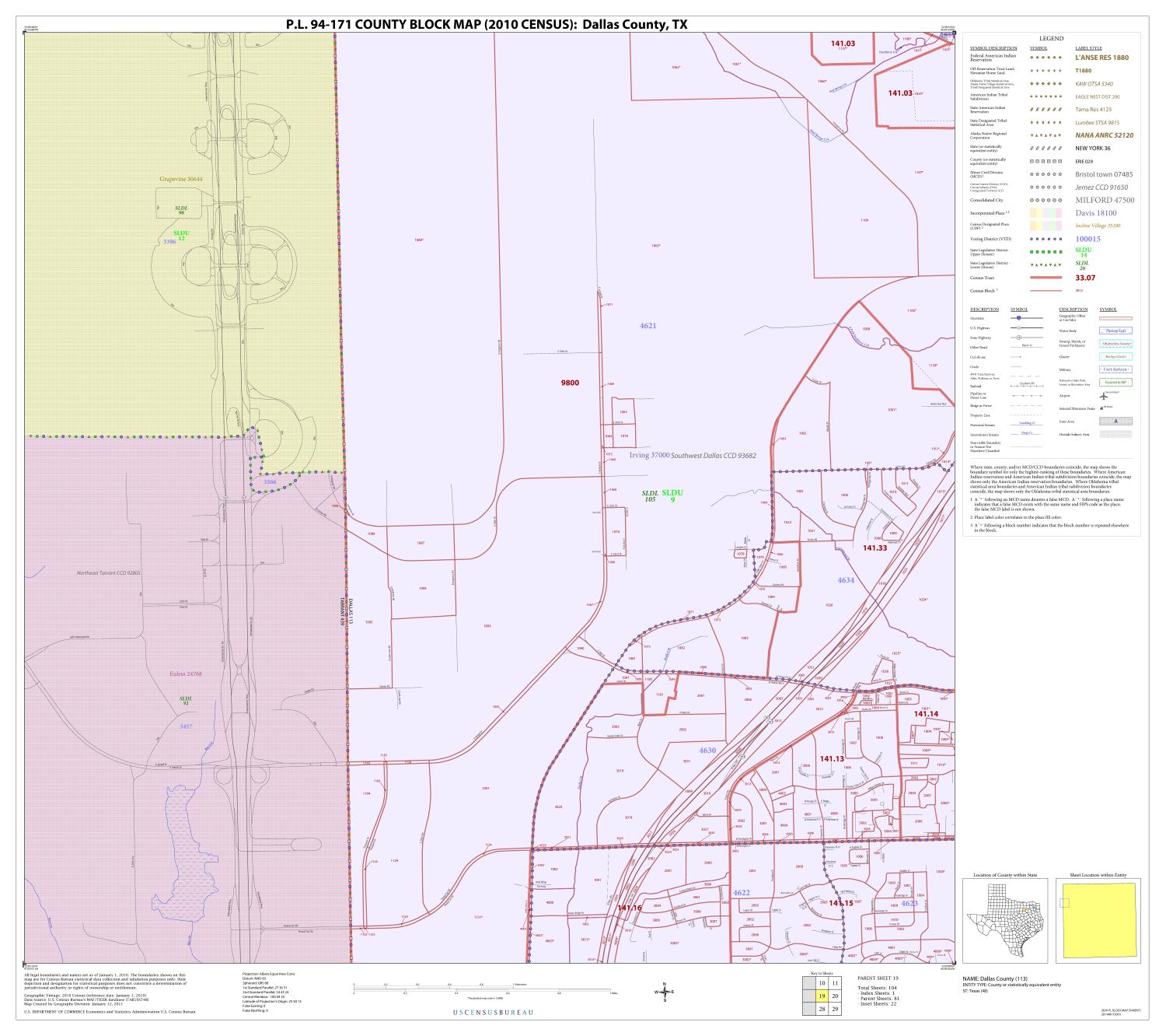 P.L. 94-171 County Block Map (2010 Census): Dallas County, Block 19
                                                
                                                    [Sequence #]: 1 of 1
                                                