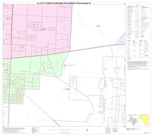 P.L. 94-171 County Block Map (2010 Census): El Paso County, Block 38