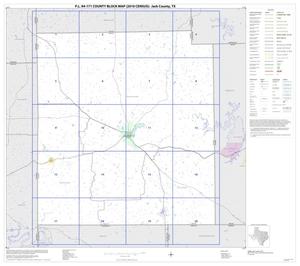 Primary view of object titled 'P.L. 94-171 County Block Map (2010 Census): Jack County, Index'.