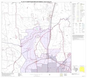 P.L. 94-171 County Block Map (2010 Census): Lamar County, Block 12