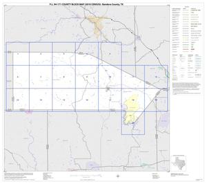 Primary view of object titled 'P.L. 94-171 County Block Map (2010 Census): Bandera County, Index'.