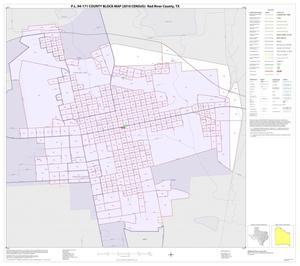 P.L. 94-171 County Block Map (2010 Census): Red River County, Inset A01