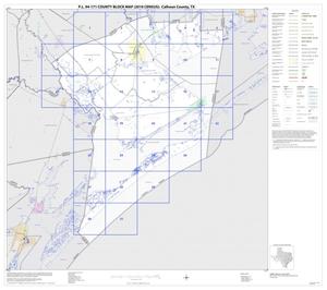 Primary view of object titled 'P.L. 94-171 County Block Map (2010 Census): Calhoun County, Index'.