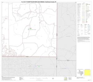 Primary view of object titled 'P.L. 94-171 County Block Map (2010 Census): Hutchinson County, Block 16'.