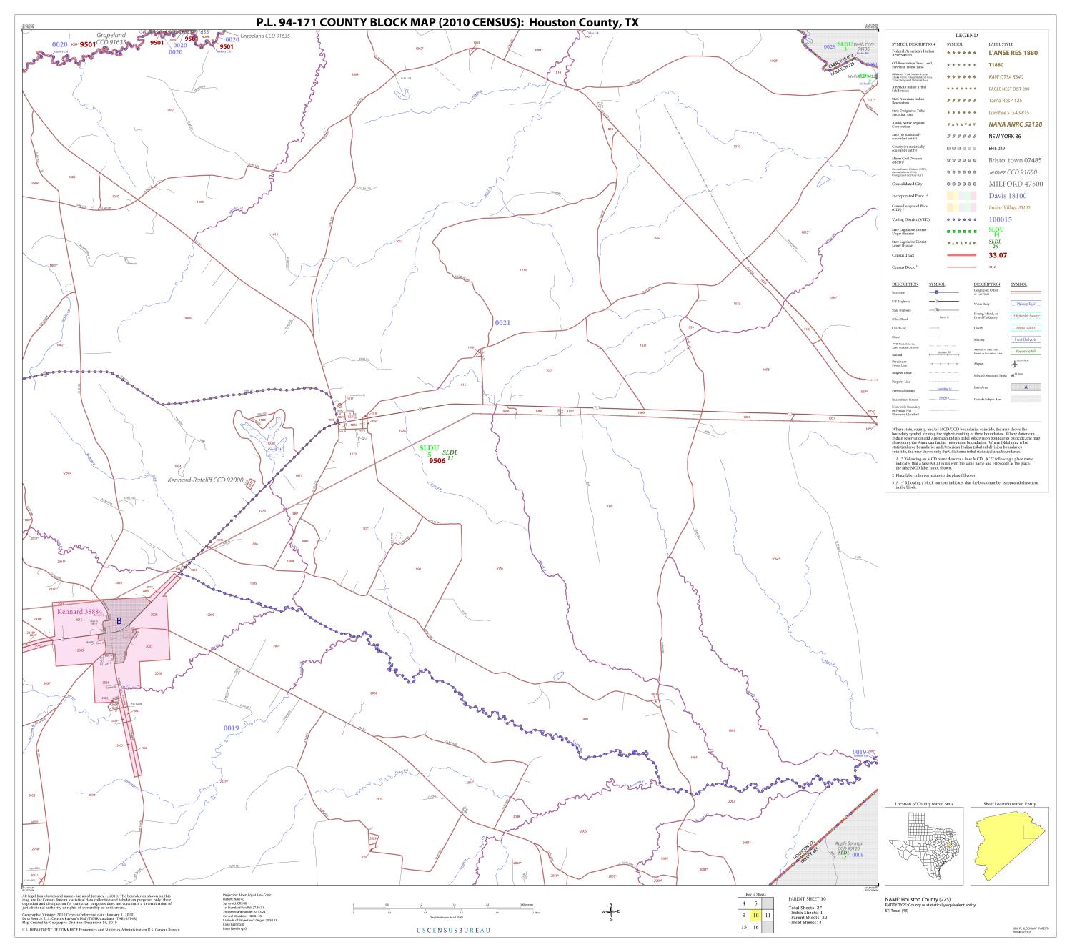 P.L. 94-171 County Block Map (2010 Census): Houston County, Block 10
                                                
                                                    [Sequence #]: 1 of 1
                                                
