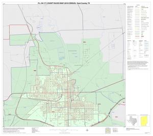P.L. 94-171 County Block Map (2010 Census): Hunt County, Inset D01