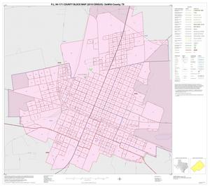 P.L. 94-171 County Block Map (2010 Census): DeWitt County, Inset C01