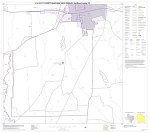 P.L. 94-171 County Block Map (2010 Census): Red River County, Block 22