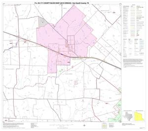 Primary view of object titled 'P.L. 94-171 County Block Map (2010 Census): Van Zandt County, Block 11'.