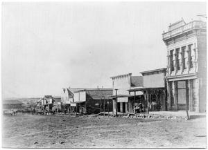Street scene in Sweetwater, Texas ca. 1887-1888