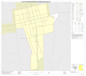 P.L. 94-171 County Block Map (2010 Census): Rusk County, Inset G01