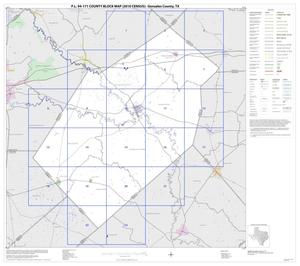Primary view of object titled 'P.L. 94-171 County Block Map (2010 Census): Gonzales County, Index'.