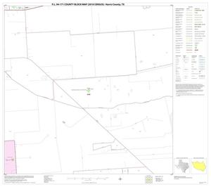 Primary view of object titled 'P.L. 94-171 County Block Map (2010 Census): Harris County, Block 143'.