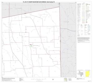 Primary view of object titled 'P.L. 94-171 County Block Map (2010 Census): Hunt County, Block 4'.