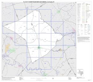Primary view of object titled 'P.L. 94-171 County Block Map (2010 Census): Lee County, Index'.