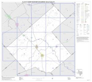Primary view of object titled 'P.L. 94-171 County Block Map (2010 Census): Karnes County, Index'.