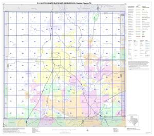 Primary view of object titled 'P.L. 94-171 County Block Map (2010 Census): Denton County, Index'.