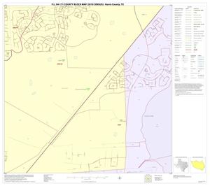 P.L. 94-171 County Block Map (2010 Census): Harris County, Block 98
