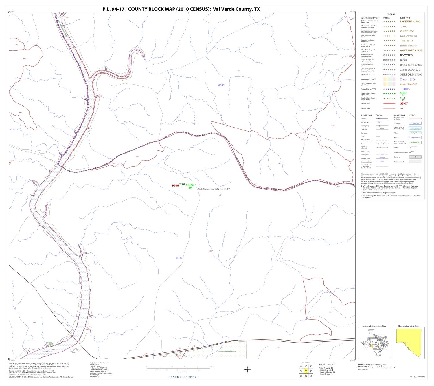 P.L. 94-171 County Block Map (2010 Census): Val Verde County, Block 55
                                                
                                                    [Sequence #]: 1 of 1
                                                
