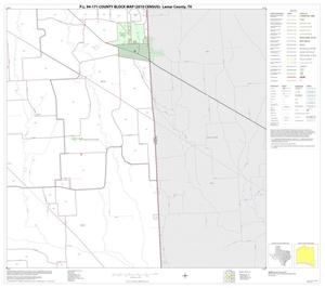 Primary view of object titled 'P.L. 94-171 County Block Map (2010 Census): Lamar County, Block 24'.