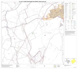 Primary view of object titled 'P.L. 94-171 County Block Map (2010 Census): Milam County, Block 22'.