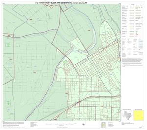 P.L. 94-171 County Block Map (2010 Census): Tarrant County, Inset G01