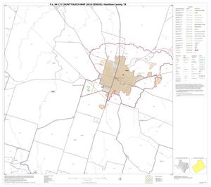 Primary view of object titled 'P.L. 94-171 County Block Map (2010 Census): Hamilton County, Block 9'.