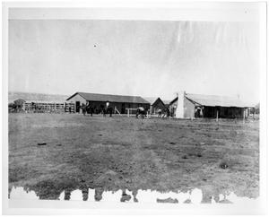 Primary view of object titled 'Buildings at Bar CC Ranch in 1866'.