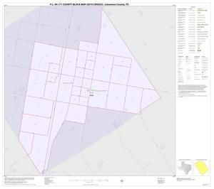 Primary view of object titled 'P.L. 94-171 County Block Map (2010 Census): Limestone County, Inset D01'.