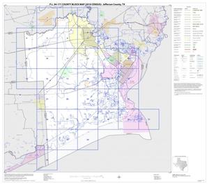 Primary view of object titled 'P.L. 94-171 County Block Map (2010 Census): Jefferson County, Index'.