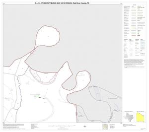 Primary view of object titled 'P.L. 94-171 County Block Map (2010 Census): Red River County, Block 13'.