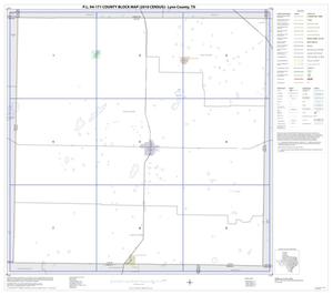 Primary view of object titled 'P.L. 94-171 County Block Map (2010 Census): Lynn County, Index'.