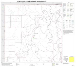 Primary view of object titled 'P.L. 94-171 County Block Map (2010 Census): Shackelford County, Block 1'.