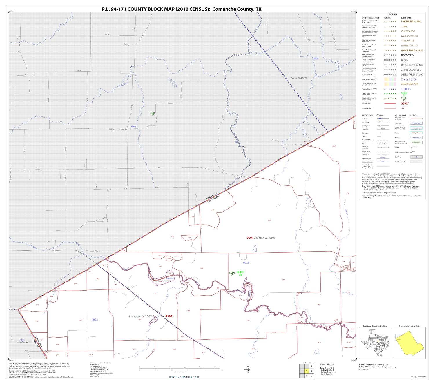 P.L. 94-171 County Block Map (2010 Census): Comanche County, Block 3
                                                
                                                    [Sequence #]: 1 of 1
                                                