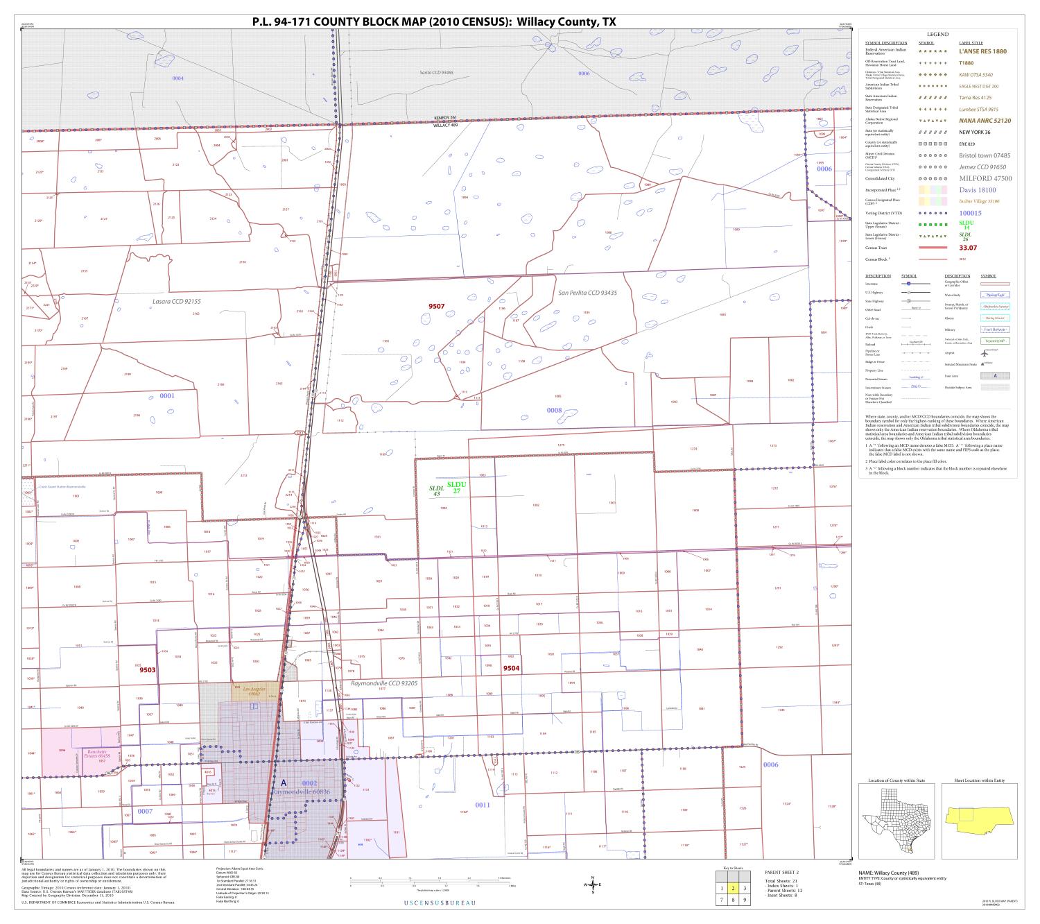 P.L. 94-171 County Block Map (2010 Census): Willacy County, Block 2
                                                
                                                    [Sequence #]: 1 of 1
                                                