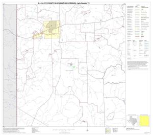 Primary view of object titled 'P.L. 94-171 County Block Map (2010 Census): Jack County, Block 13'.