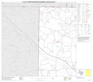 Primary view of object titled 'P.L. 94-171 County Block Map (2010 Census): Sterling County, Block 1'.