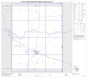 Primary view of object titled 'P.L. 94-171 County Block Map (2010 Census): Childress County, Index'.