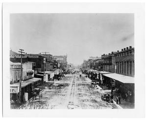 Primary view of object titled 'Street Scene in Ft. Worth, Texas'.