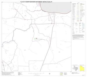Primary view of object titled 'P.L. 94-171 County Block Map (2010 Census): Red River County, Block 6'.