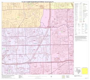 P.L. 94-171 County Block Map (2010 Census): Tarrant County, Block 23