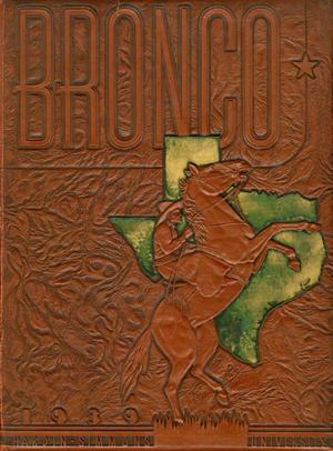 Primary view of object titled 'The Bronco, Yearbook of Hardin-Simmons University, 1939'.