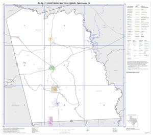 Primary view of object titled 'P.L. 94-171 County Block Map (2010 Census): Tyler County, Index'.