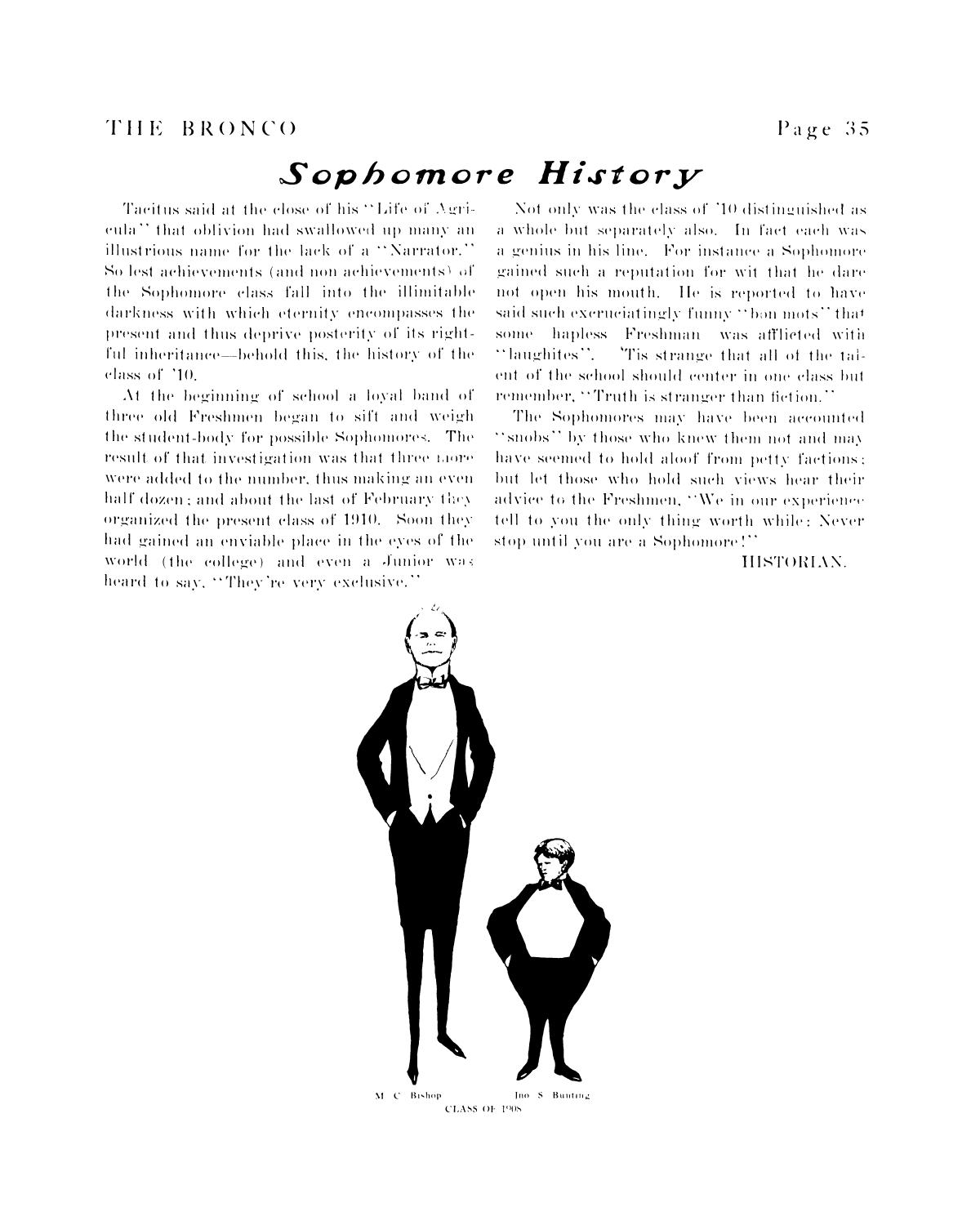 The Bronco, Yearbook of Simmons College, 1908
                                                
                                                    35
                                                