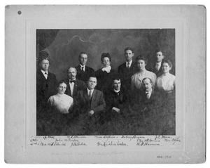 Sunday School Class, 1st Methodist Church, Ft. Worth, Texas, 1906-1910