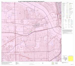 Primary view of object titled 'P.L. 94-171 County Block Map (2010 Census): Dallas County, Block 40'.