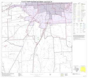 Primary view of object titled 'P.L. 94-171 County Block Map (2010 Census): Lamar County, Block 17'.