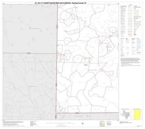 Primary view of object titled 'P.L. 94-171 County Block Map (2010 Census): Sterling County, Block 7'.