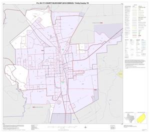 Primary view of object titled 'P.L. 94-171 County Block Map (2010 Census): Trinity County, Inset B01'.