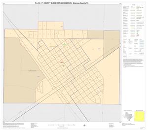 Primary view of object titled 'P.L. 94-171 County Block Map (2010 Census): Sherman County, Inset B01'.